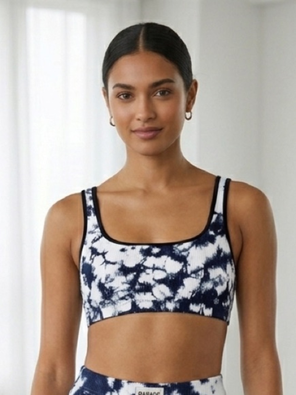 Tie-Dye Blue and White Garage bra